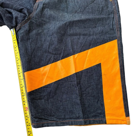 Maurice Malone Vintage MoJo Jeans Baggy Wide Leg Jorts Y2K Jnco Evisu Loose Fit - Picture 8 of 12